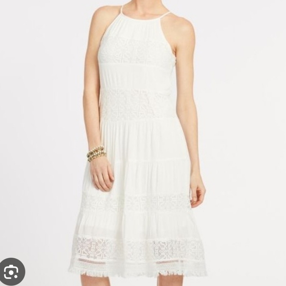 Kut from the Kloth The Kloth Lace Mini Crochet Detail Dress